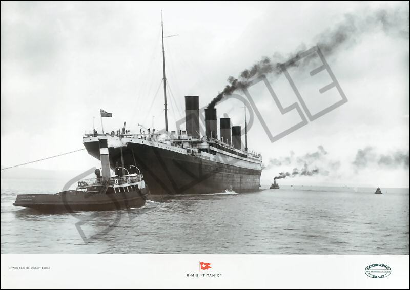 RMS Titanic Leaving Belfast Lough